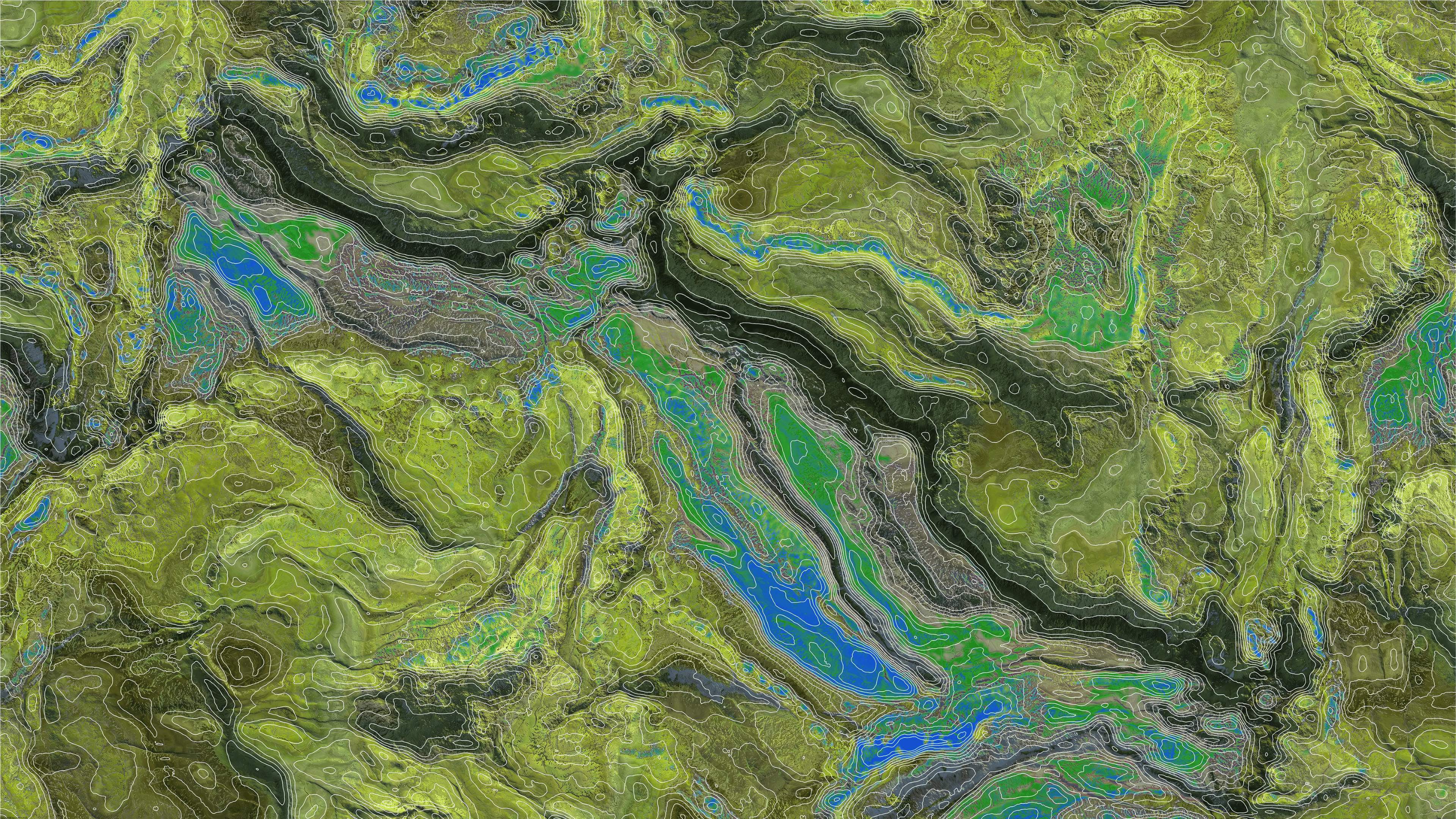 Topographical background